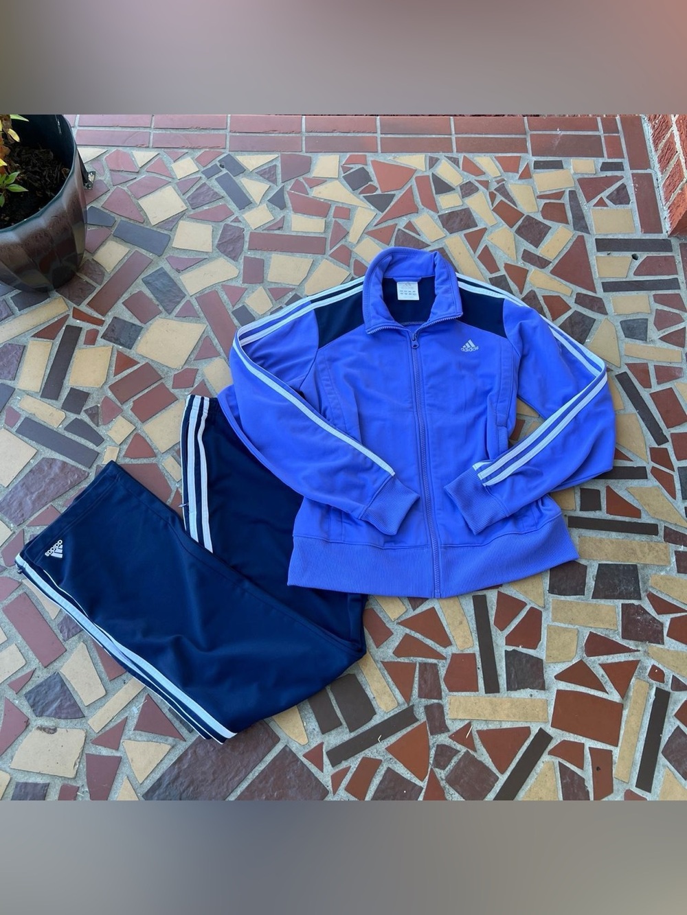 Vintage Y2K 2003 Blue Adidas Tracksuit